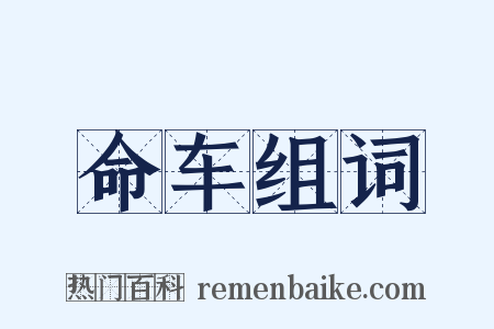 命车组词是什么意思的图片